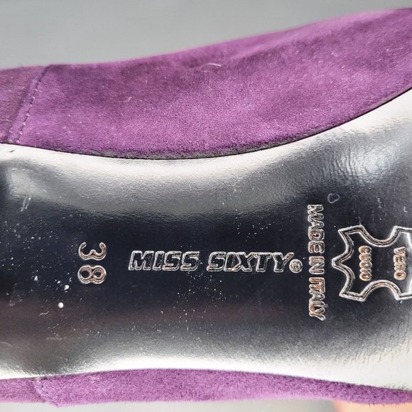 Miss Sixty purple suede boots - Picture 5 of 8
